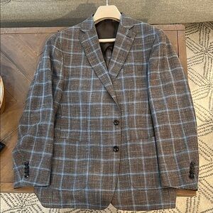 Peter Millar Brown and Blue Sport Coat